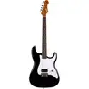 Image de JET Guitars JS-400 HT Black elektrische gitaar met vaste brug