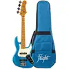 Image de Flight Rock Series Mini JB Bass Lake Placid Blue compacte elektrische basgitaar met gigbag