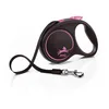 Image de Flexi Black Design Tape Laisse rétractable pour chien jusqu'à 25 kg Rose Taille M 5 m