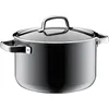 Image de WMF Fusiontec Mineral Grande marmite en céramique avec couvercle en verre et induction 6,4 l Gris 24 cm