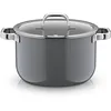 Image de WMF Fusiontec Mineral Pro 0518795290 Faitout avec couvercle, 24 cm, matériau résistant aux rayures, convient à tous les types de feux, fabriqué en Allemagne, Platinum, 24 cm