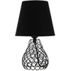Image de Pauleen Black Brilliance 48210 Lampe de table en tissu Noir 20 W