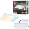 Image de Paulmann 93047 Panneau LED spots encastrés Areo VariFit IP44 ZigBee Tunable White 175x175 mm carré incl. 1x13 watts gradable Blanc plastique 3000 K