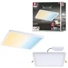 Image de Paulmann 93048 Panneau LED spots encastrés Areo VariFit IP44 ZigBee Tunable White 230x230 mm carré incl. 1x16 watts gradable Blanc plastique 3000 K