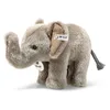 Image de Steiff Peluche Trampili l'éléphant, Adorable compagnon avec yeux en plastique, Enfants, garçons et filles, 18 cm, Gris clair, 064487