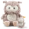 Image de Steiff Ollie 241840 Doudou chouette en peluche mignonne pour garçon, fille et bébé à partir de 0 mois, beige, 21 cm