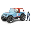 Image de bruder 02541 - Jeep Cross Country Racer bleu avec pilote de course, véhicule tout-terrain, voiture, véhicule tout-terrain
