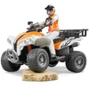 Image de bruder 63000 - Quad avec chauffeur, Figurine jouet, Véhicule, 4x4