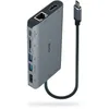 Image de Lindy 43323 Mini Dock USB 3.2 Type C - 4K HDMI & DP, PD 3.0 100W, USB 3.2, Ethernet Gigabit, SD, Audio