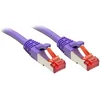 Image de LINDY 47820 Lot de 3 câbles réseau Cat.6 S/FTP 0,3 m Violet