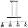 Image de Luminaire suspendu Fumoso à 4 ampoules Noir 7090422 (9829631945)
