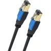 Image de Oehlbach Giga Stream - Câble réseau Cat 8.1 Streaming 40 Gbit/s RJ45 triple blindage en TPE - Paire torsadée - Cuivre sans oxygène OFC (streaming, gaming, Home Network) - Noir - 10 m