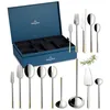 Image de Villeroy & Boch Ella Couverts de table pour 12 personnes, 70 pièces, Acier inoxydable, Partiellement doré
