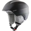 Image de ALPINA Grand JR Casque de ski sûr, léger, absorbant les chocs et personnalisable, pour enfants, noir, 54-57 cm