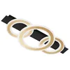 Image de Fischer & Honsel Plafonnier circulaire | Noir/doré | L : 76,5 cm, l : 36 cm, A : 8 cm | Avec télécommande à intensité variable en continu | Réglage de la température de couleur | 1 x LED 26 W