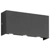 Image de Fischer & Honsel | Applique murale d'extérieur Nairobi | noir | acrylique satiné | L : 17 cm x l 8 cm | largeur : 4,70 cm | 6 LED 1,5 W 3000 K | 1000 lm | 30376