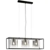 Image de Fischer & Honsel Samu 61028 Lampe suspension réglable en hauteur avec 3 ampoules E27 max. 40 W non incluses 90 x 23 x 23 x 150 cm