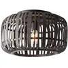 Image de BRILLIANT Woodrow Plafonnier de 40 cm en bois foncé/noir éclairage intérieur décoratif | 1 x A60, E27, 60 W, convient pour ampoules normales (non incluses) | A ++ | Convient pour les ampoules LED
