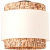 Image de Brilliant Plafonnier Waterlilly 35cm naturel/blanc, textile/jacinthe d'eau/métal, 2x A60, E27, 60 W