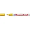Image de edding 750 Marqueur peinture - jaune - 1 stylo - pointe ronde 2-4 mm - marqueur de peinture pour l'étiquetage du métal, verre, roche ou du plastique - résistant à la chaleur, permanent et étanche
