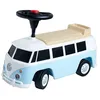 Image de BIG Baby VW T1 (bleu-blanc) - Porteur 2 en 1 et véhicule jouet pour enfants de 18 mois à 5 ans (max. 50 kg), voiture avec klaxon, compartiment et petit dossier, bleu clair