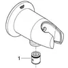 Image de Grohe 28406000 28406000-Movario Codo Acoplamiento Con Soporte Alcachofa de Ducha Movario Cromo/Cromada 2840, Argent