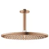 Image de Grohe Rainshower Cosmopolitan 310 Ensemble De Douche, Bras De Douche De Plafond 142 Mm, Pommeau De Douche 310 Mm Effet Pluie, Économie D'Eau 9,5 L/Min, Système Anticalcaire, Forme Ronde