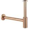 Image de Siphon pour lavabo 1 1/4", 8 x 15 x 21 cm, couleur cuivre brillant brossé (Référence : 28912DA0)