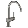 Image de Mitigeur d'évier monocommande Minta 32917 graphite dur brossé