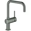 Image de Grohe Minta 32488AL0 Batterie SPT à une main avec bec en U Graphite dur brossé 32488 DN15
