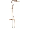 Image de SmartActive 310 Système de douche multi-jet THM Duo rond thermostat intégré 3 jets système anti-calcaire série Euphoria 59,6 x 31 x 110 cm Couleur cuivre brossé (Ref: 26507DL0)