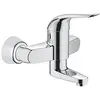 Image de GROHE 32770000 7809439 Euroéco Spécial Mitigeur de lavabo à levier simple pour montage mural 120 mm Chromé