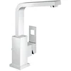 Image de GROHE Robinet de Salle de Bains Eurocube Bonde de Vidage Bec Haut Plage de Rotation de 90° 23135000 (Import Allemagne), L