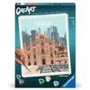 Image de Ravensburger CreArt 23688 - Milan coloré - Peinture par numéro pour adultes, set de peinture à faire soi-même avec pinceau et peintures acryliques, cadeau pour femmes et hommes, peinture pour adultes