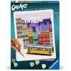 Image de Ravensburger CreArt 25522 - Colourful Lisbon - Peinture par numéro pour adultes, ensemble de peinture à faire soi-même avec pinceau et peintures acryliques, peinture pour adultes