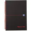 Image de Oxford Black n' Red 400047652 Cahier à spirales A5 140 pages Noir