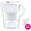 Image de Brita Carafe filtrante Marella 2,4 L - Cool White - 12 filtres à eau Maxtra Pro inclus