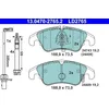 Image de ATE 13047027652 Motorcraft Kit de plaquettes de frein, frein à disque