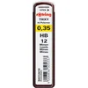 Image de rOtring Tikky mines de rechange pour portemines, 0,35 mm, HB, 10 unités (120 mines)