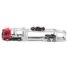 Image de SIKV3 siku 3934, Porte-voiture, Incl. 2 voitures jouets, 1:50, Métal/plastique, Rouge/argent, Semi-remorque détachable