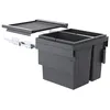 Image de Hailo Cargo Synchro Poubelle de cuisine en plastique Gris Taille unique