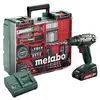 Image de METABO BS 18 Set (602207880) Perceuse/visseuse sans fil,18V 2x2Ah Li-Power ; chargeur SC 30 (220-240 V / 50-60 Hz) ; mallette de transport en plastique ; station de travail mobile.