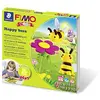 Image de STAEDTLER 8034 27 LZ FIMO Kids Form & Play Playtime & Modeleling Ensemble d'argile polymère   "Happy Bees" (lot de 4 blocs, autocollants, outils de modélisation et scène de fond)