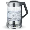 Image de SEVERIN Bouilloire Eau et Thé, 1,7L, 3 000W, Filtre à thé, Température et Temps D'infusion Personnalisables, Verre/Inox, WK 3479