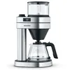 Image de SEVERIN Cafetière goutte à goutte Caprice pour 8 tasses, cafetière filtre/cafetière américaine avec carafe en verre, avec écran LED avec minuteur, acier inoxydable brossé/noir mat, KA 5762
