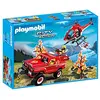 Image de PLAYMOBIL 43729241 Jeu de Figurines de Pompiers en Mission Contre Les Feux de forêt Multicolore