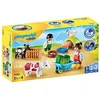 Image de Playmobil 1.2.3 71158 Animaux de la Ferme - avec Deux Personnages, des Animaux et des Accessoires - Mes Premiers Apprendre en s'amusant - pour Les Tout-Petits 18-36 Mois