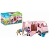 Image de Playmobil 71237 Van avec Cheval - Country - Le Club d'équitation - avec Un Personnage, Un Van, Un Cheval et des Accessoires - Animaux & Nature - Dès 4 Ans