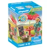 Image de Playmobil 71445 Vendeuse de confitures - Country - avec Un Personnage, Un Parasol Fraise et des confitures - avec Plus de 80% de matériaux biosourcés et recyclés en Moyenne - Dès 4 Ans