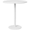 Image de blomus Table d'appoint Stay - Table de jardin en aluminium - Couleur : blanc - Diamètre : 40 x 45 cm - Table d'extérieur avec bords légèrement arrondis